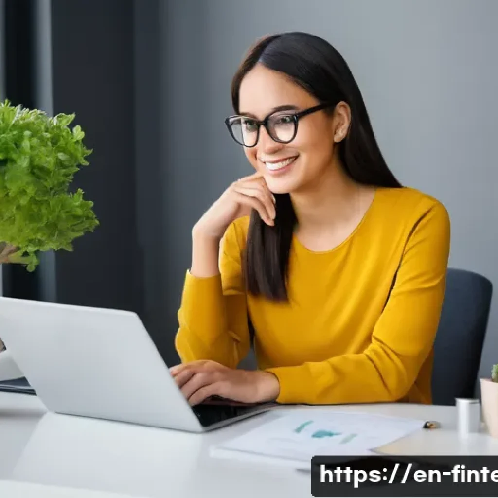 AI 금융 서비스 트렌드 - **AI Budgeting Assistant: Empowered Financial Clarity**
A diverse individual, early 30s, with a ...